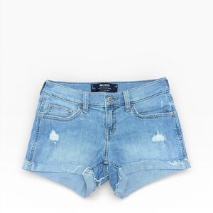 Hollister Light Wash Classic Low-Rise Denim Shorts Size 2 w26